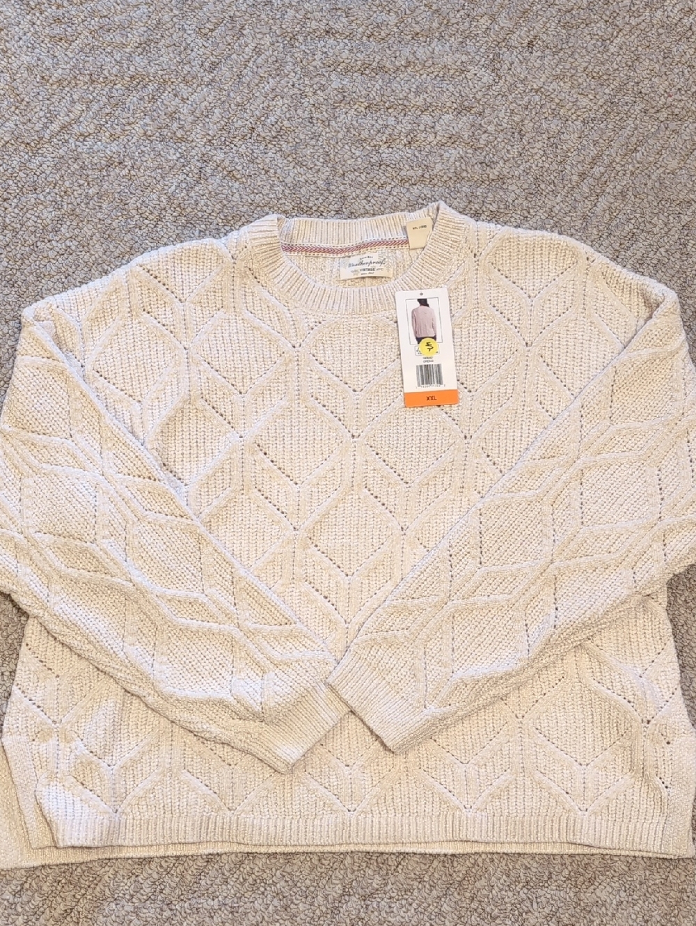 NWT Crewneck Cable Knit Sweater - Cream